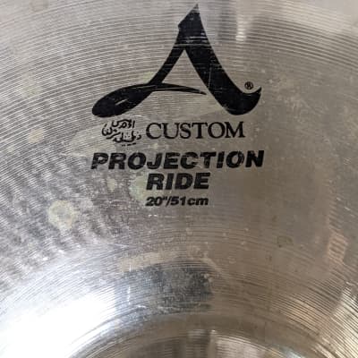 Avedis Zildjian 20" A Custom Projection Ride Cymbal - Looks Really Good - Sounds Great! image 3