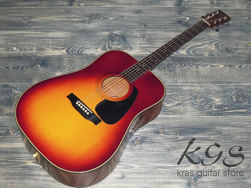 Morris MD-502 Dreadnought 1991 Sunburst | Reverb