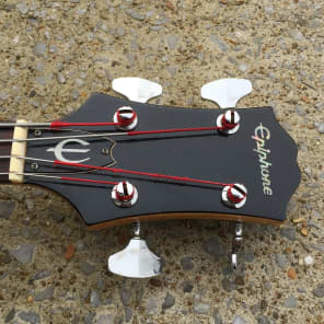 Vintage/Rare 1970s Epiphone ET-285 Bass Guitar (Sunburst w/ Case) image 4