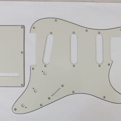 Parchment 3 ply Scratch Plate Pickguard Set SSS to fit Fender Squier Affinity Stratocaster