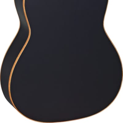 Ortega Guitars R221BK Family Series Nylon 6-String Guitar w/ Free Bag, Spruce Top and Mahogany Body, Wine Red Gloss image 2