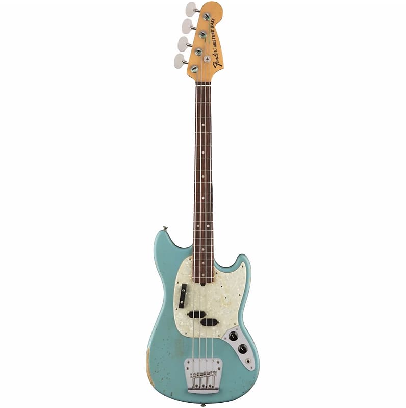 Fender Jmj Road Worn Mustang Bass (Faded Daphne Blue)