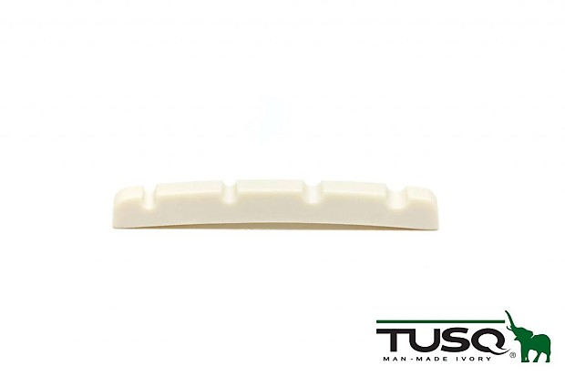 Graph Tech PQ-1204-00 TUSQ 1-1/4" E-to-G Slotted Precision Bass-Style Nut imagen 1