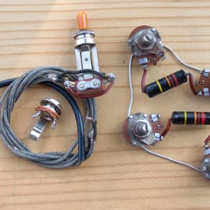VINTAGE 1959 GIBSON LES PAUL WIRING HARNESS BUMBLEBEE CAPS CENTRALAB SWITCHCRAFT image 1