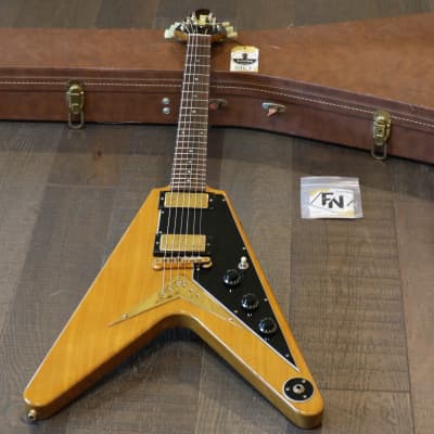 Vintage! 1983 Gibson Flying V Electric Guitar Heritage Korina + OHSC for sale