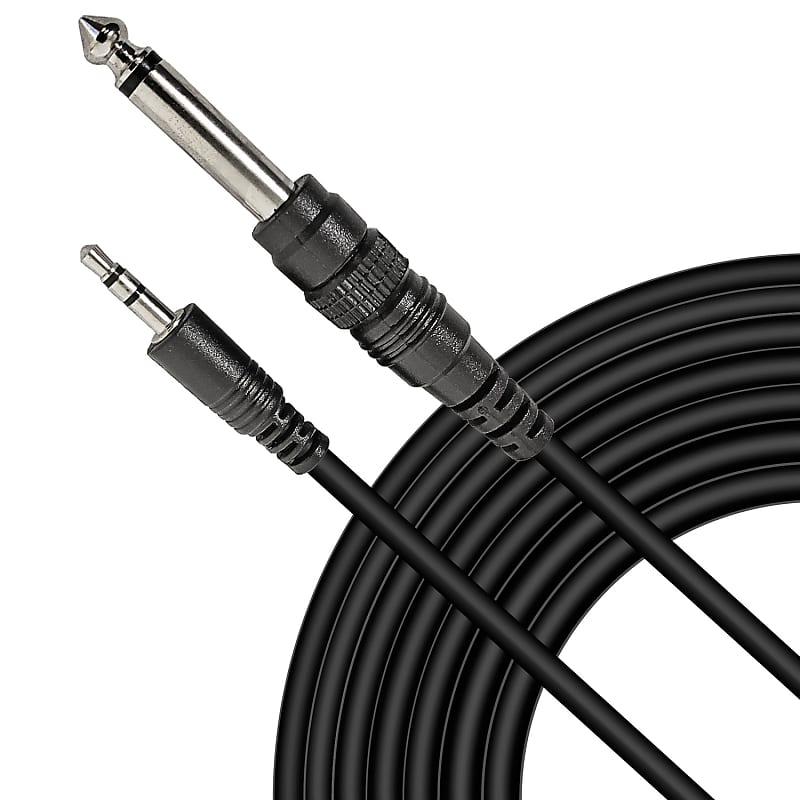 AxcessAbles Dual 1/4 Inch TS Audio Patch Cable 6ft - 2 Pack | 6.35mm Male  Jack Stereo Audio Cord | 6ft Dual TS to TS Unbalanced Patch Cables (2-Pack)