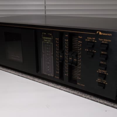1984 Nakamichi BX-150 Black Stereo Cassette Deck 1-Owner Serviced New Belts & Tire 07-2022 VG #509 image 11