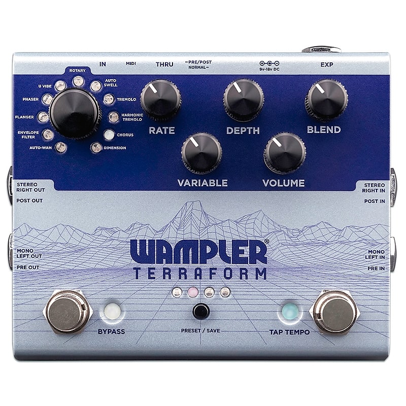 Wampler Terraform True Stereo Modulation Multi-Effects Guitar Effects Pedal - 763815131511 image 1