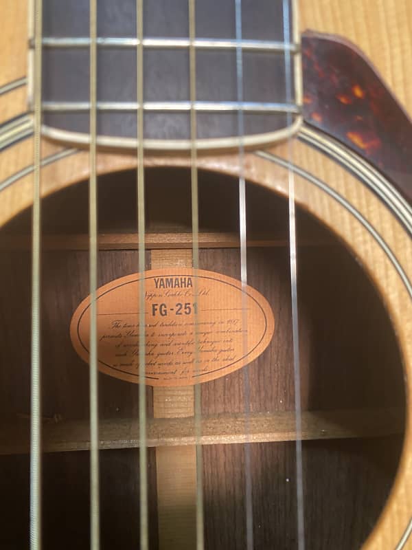 1975 Yamaha FG-251 Acoustic Guitar - Made In Japan | Reverb