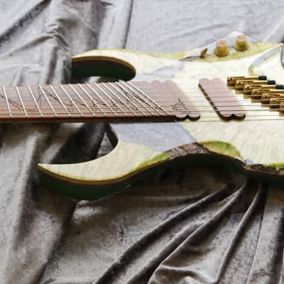 GB Liuteria Boutique guitar Sephiroth 8 string fanned image 20