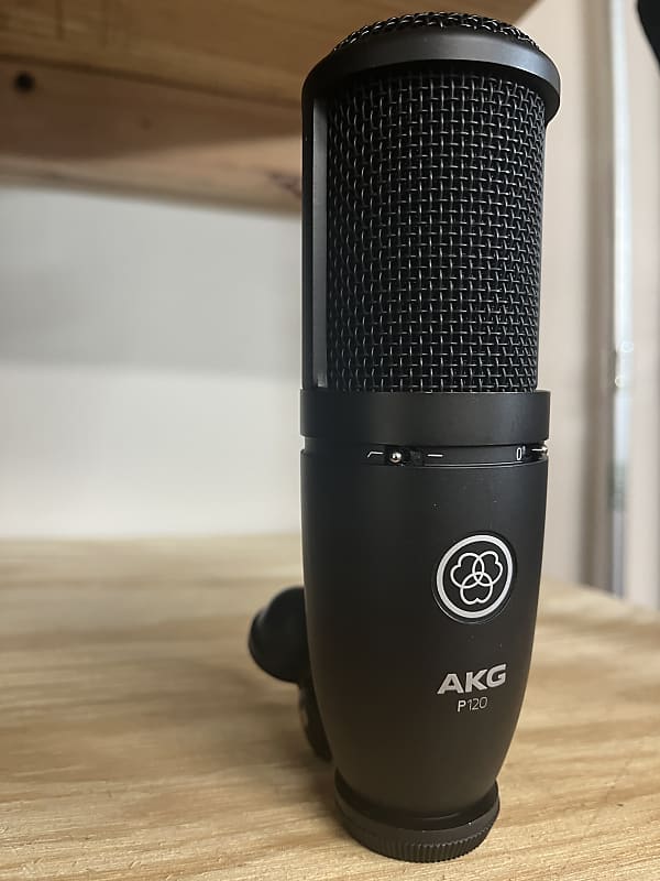 AKG P120 General-Purpose Medium Diaphragm Cardioid Condenser Microphone 2010s - Black image 1