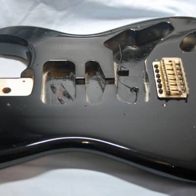 Fender Squier Stratocaster Loaded Body Black Beauty One Humbucker Strat image 14