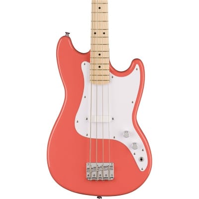 Squier Sonic Bronco Bass, Tahitian Coral image 1
