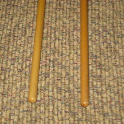 one pair new old stock A+ Mike Balter MB10AB (10AB) Hard Keyboard Mallets, 7/8" phenolic (plastic) round HEADS and natural birch HANDLES - mid to late 1990s (+ packaging) Unwound Series image 12