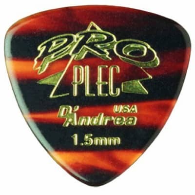 D'andrea Pro-Plec 346 ROUNDED TRIANGLE 1.5mm shell Guitar Picks -12 pack  Shell for sale