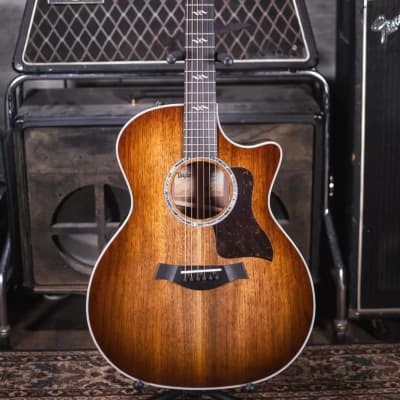 Taylor 424ce Special Edition Walnut Grand Auditorium Acoustic/Electric Guitar - Shaded Edge Burst with Hardshell Case image 2
