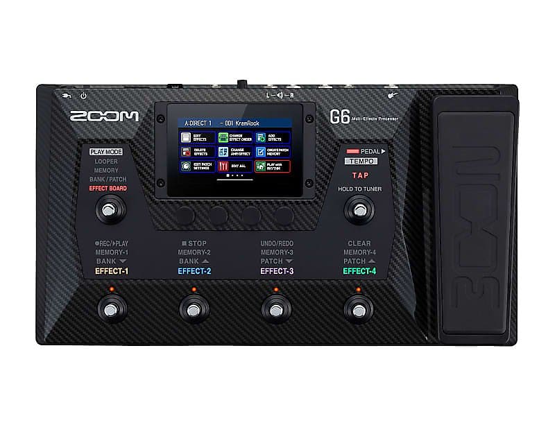 Zoom G6 Multieffects Processor (open box) Reverb