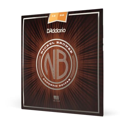 DAddario NB1256 Nickel Bronze Light Top Med Bottom Acoustic Guitar Strings 12-56 image 5