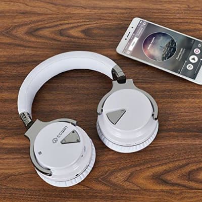 Cowin E7 Active Noise Cancelling Bluetooth Over-Ear Headphones, White image 11