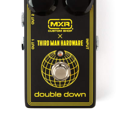 MXR CSP042 Third Man Hardware Double Down Boost Pedal  Black w/yellow knob covers. New! image 2