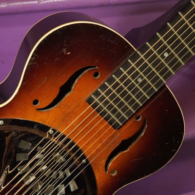 1938 Dobro 8-String Squareneck Norwood Chimes Resonator Guitar (VIDEO! Customized, Ready to Go) image 5