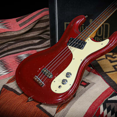1965 Mosrite Ventures Bass "Candy Apple Red" image 5