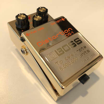 Boss DS-1 Distortion, rare golden edition 1998 Gold image 11