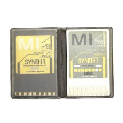 Korg  MPC-02 & MSC-02  PCM Card & Memory Card for M1 / M1R / T3 / Rare Worldwide Shipment