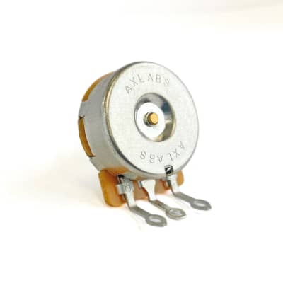 AxLabs 250K Audio Taper Potentiometer -  Short 5/8" Length, Solid 3/8" Shaft image 2