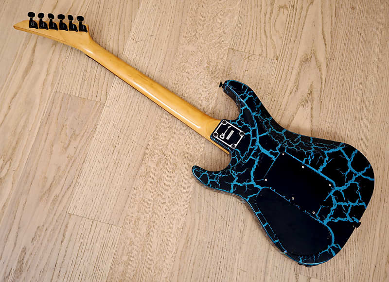 1980s Charvel by Jackson DK-065-SSH Custom Blue Crackle Japan