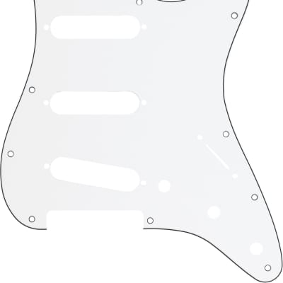 Genuine Fender® 11-Hole Modern-Style Stratocaster® S/S/S Pickguard White 099-1360-000 image 1