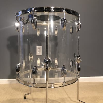 Vintage 1976 Ludwig Vistalite 4 piece Clear Acrylic Drum Set 22 16 13 12 image 17