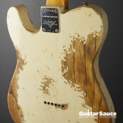 Fender Custom Shop LTD Telecaster ’63 White Super Heavy Relic Used 2019 (Cod.1381UG) image 10