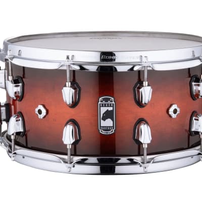 Mapex Black Panther Solidus 14" x 7" Maple Snare Drum - Red Black Burst