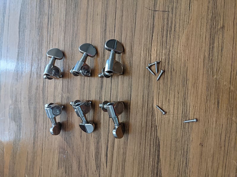 Gretsch Chrome Guitar Tuning Machines 3x3 Reverb