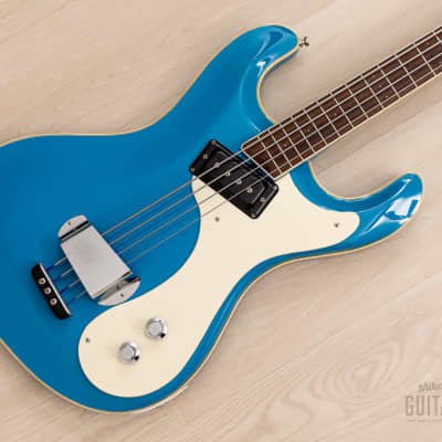 2006 Mosrite USA Custom Shop Ventures Model 1963 Vintage Reissue Bass California Blue w/ Case, COA for sale