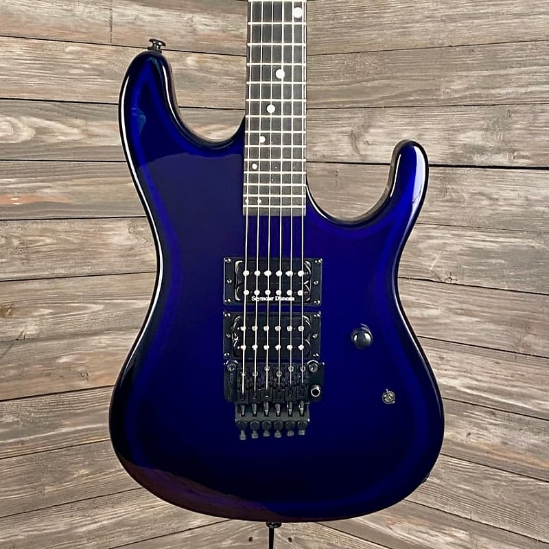 Kramer nightSwan Guitar Custom Painted Deep Purple Ghost Reverb