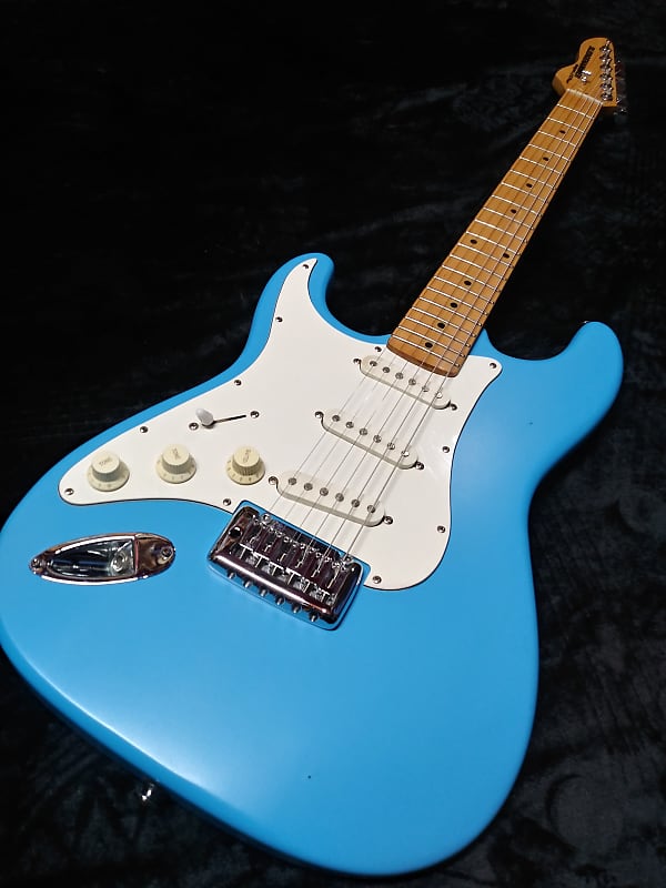 1980's90's JB Player Sledgehammer Miami Blue Left Handed Reverb