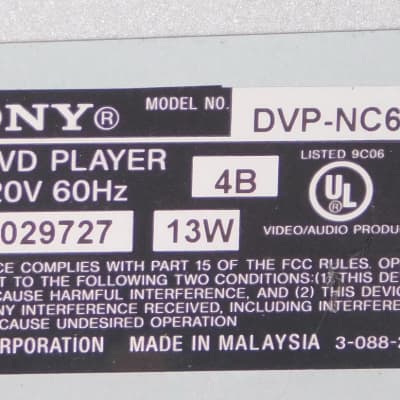 Sony DVP-NC675C CD DVD player image 8
