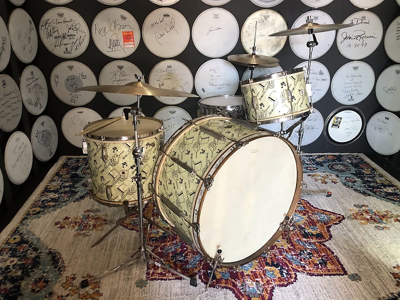 Ludwig and Ludwig  Original 1942 Top Hat and Cane 26,13,16 Stunning! image 1