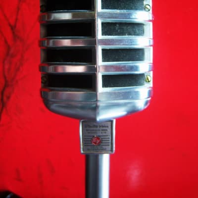 Vintage RARE 1940's Electro-Voice 910 crystal Microphone w matching stand & cable 610 911 611  # 2 image 5