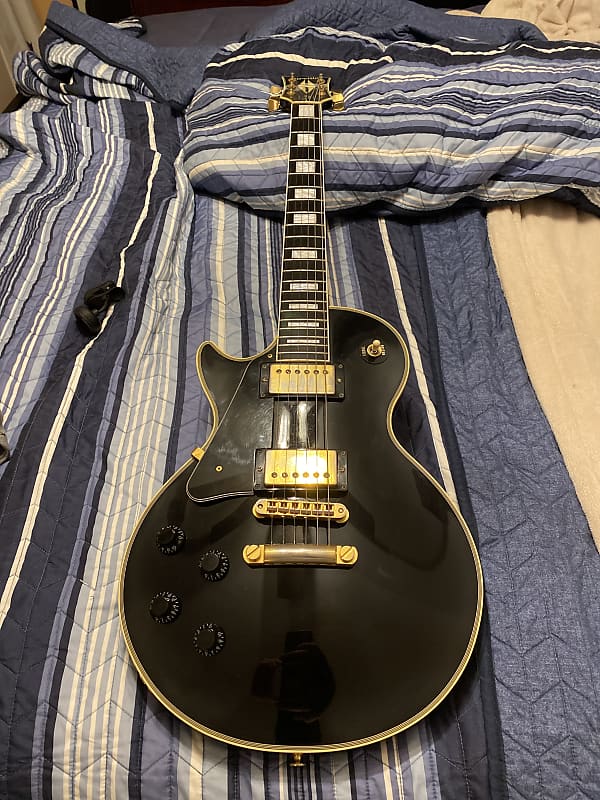 Orville by Gibson Les Paul Custom - Black | Reverb