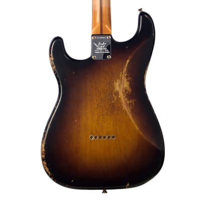 Fender Custom Shop Limited Edition 70th Anniversary 1954 Stratocaster Hardtail Heavy Relic - Wide Fade 2 Tone Sunburst - 1 off Electric Guitar NEW! image 2