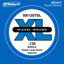 D'Addario XB130TSL Nickel Wound Super Long Scale Single Bass Guitar String .130 Tapered