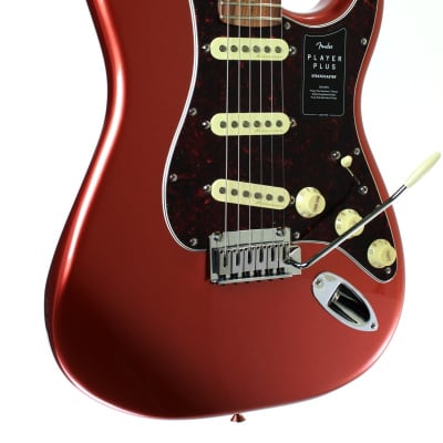 Fender Player Plus Stratocaster  Aged Candy Apple Red image 4