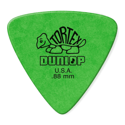 Dunlop 431R88 Tortex Tri .88mm Triangle Guitar Picks (72-Pack)