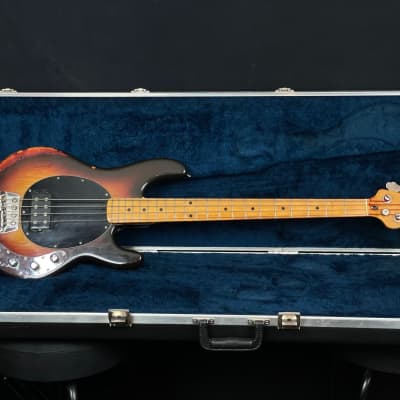 MusicMan Stingray Bass from 1977 in sunburst finish with original 