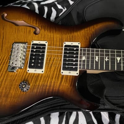 2023 Paul Reed Smith PRS CE 24 Semi-Hollow - Authorized Dealer- In Stock! Beautiful Black Amber - 6.8lbs - G00982 - OPEN BOX - SAVE BIG! image 1