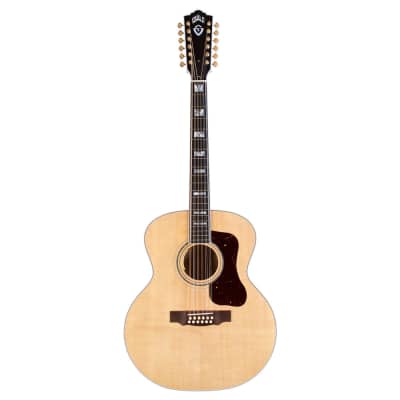 Guild USA F-512 12-String Jumbo Acoustic Guitar - Sitka Spruce Top - Arched Back - Flamed Maple Back and Sides - Maple Blonde image 3