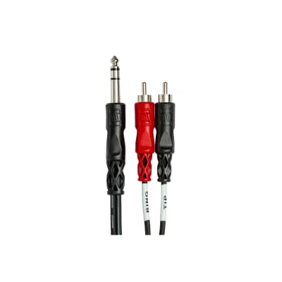 Hosa TRS-202 Stereo 1/4 Inch - Two RCA Cable-2m image 3